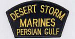 Gold/Black/Marine Hat Patch - Operation Desert Storm
