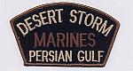 Brown/Black/Marine Hat Patch - Operation Desert Storm