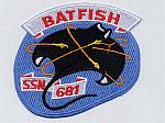 USS Batfish SSN 681 - Batfish & Nuclear Symbol