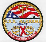USS Alabama SSBN 731 - Black Border