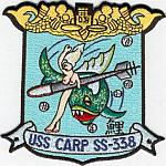 USS Carp SS 338 - Fish, nude woman & torpedo