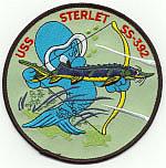 USS Sterlet SS 392 - Cartoon Fish Bow, Fish Arrow