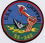 USS Chopper SS 342 - Hand out of Water/Hatchet