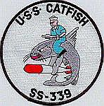 USS Catfish SS 339 - Sailor Riding Catfish/Torpedo