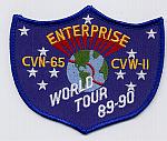 USS Enterprise CVN 65 - World Tour 89-90
