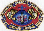 USS Andrew Jackson SSBN 619 - Crest - Cut Edge