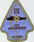 USS Archerfish SSN 678 - Crest