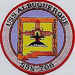 USS Albuquerque SSN 706 - Crest