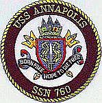 USS Annapolis SSN 760 - Crest
