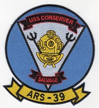 USS Conserver ARS-39 Salvage Ship - 4.5 inch FE