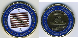 Combat Veteran US Navy Challenge Coin