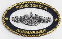 Proud Son of A Submariner - Silver Dolphins