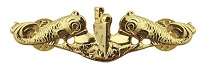 Gold Dolphins - Submarine Dolphins - Gold Tone - Mini