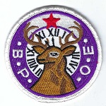 Vintage BPOE Logo Patch B.P.O.E. Benevolent and Protective Order of Elks Social