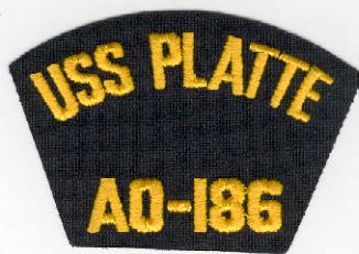 USS Platte AO-186 - Hat Patch
