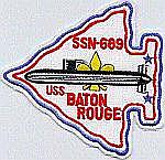 USS Baton Rouge SSN 689 Crest