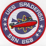 USS Spadefish SSN 668 - Crest