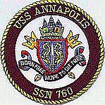 USS Annapolis SSN 760 - Crest