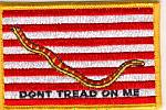Dont Tread on Me - Don't Tread On Me  Flag with gold color trim - 3.5 x 2.25 inch FE