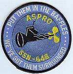 USS Aspro SSN 648 Put Them in the Baffles. We've got them surrounded - 4 inch  eont