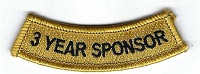 3 Yr Sponsor Tab  - Under Patch Mounting