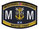 Machinist Mate (MM) Master Chief United States Submariner rating patch