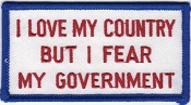 I love my country but I fear my government