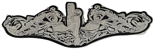 Silver Dolphins Iron On Patch