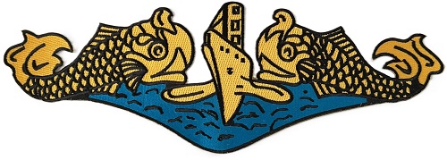 Gold dolphins Patch