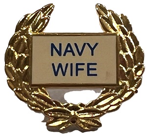 Navy Wife pin